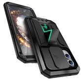 R-JUST Schiebe-Kamera-Life-wasserdichte Handyhülle, für Samsung Galaxy S25 5G, für Samsung Galaxy S25+ 5G, für Samsung Galaxy S25 Ultra 5G, für Samsung Galaxy S24 Ultra 5G, für Samsung Galaxy S24+ 5G, für Samsung Galaxy S24 5G